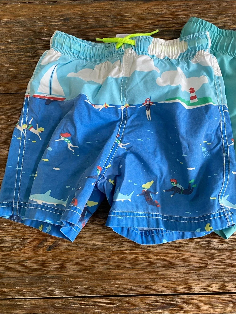 Mini Boden and Primary swim trunk bundle